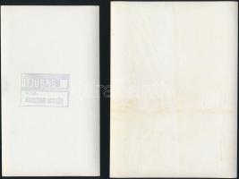 Természet és építészet, jelzett és jelzés nélküli fotók, 4 db, 17×10 és 23×18 cm