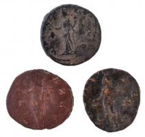 Római Birodalom 3db-os vegyes II. Claudius Gothicus rézpénz tétel T:2-,3
Roman Empire 3pcs of vario...
