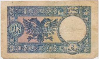Albánia / Olasz megszállás 1939. 5Fr T:III ly.
Albania / Italian Occupation 1939. 5 Franga C:F hole...