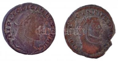 Római Birodalom 2db-os vegyes I. Licinius rézpénz tétel T:2- Roman Empire 2pcs of various copper coins from Licinius I C:VF