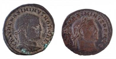 Római Birodalom 2db-os vegyes Maximinus rézpénz tétel T:2- Roman Empire 2pcs of various copper coins from Maximinus C:VF