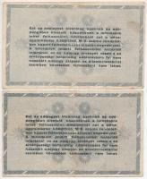 1946. 100.000AP (2x) + 1.000.000AP (3x) közte fordított címeres + 500.000AP (5x) T:III,III-