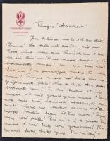 1923-1940 8 db dombornyomott címeres, fejléces levélpapírra írt levél