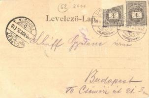 1899 Ungvár, Uzshorod, Uzhorod; Ungvári vár / castle (fa)