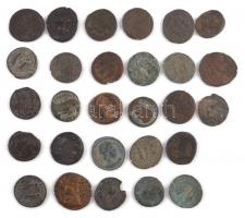 Római Birodalom 28db-os vegyes Constans rézpénz tétel T:vegyes Roman Empire 28pcs of various copper coins from Constans C:mixed
