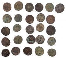 Római Birodalom 26db-os vegyes I. Constantinus rézpénz tétel T:vegyes Roman Empire 26pcs of various copper coins from Constantine I C:mixed