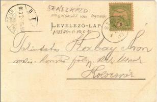 1905 Szászkézd, Kaisd, Keisd, Saschiz; Evangélikus templom, vár / church, castle. Chromophototypie v...