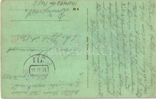 1916 Puj, Pui; Naláczy-udvar és kastély. Adler Arthur / castle with courtyard