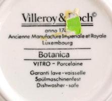 Villeroy & Boch porcelán dobozka, levonóképes, jelzett, d: 8 cm, m: 4,5 cm