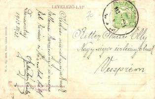 1913 Dunapataj, Rákóczi körút, Református leány iskola. W. L. Bp. 4924. Kiadja Nagy Dezső (lyuk / ho...