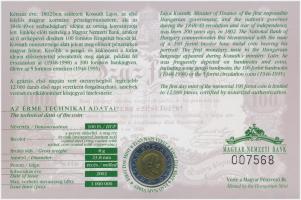 2002. 100Ft Ni-Cu-Zn "Kossuth" elsőnapi veret sorszámozott díszlapon T:BU
Adamo FOEM1