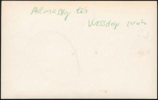 cca 1910 Bp., az Almássy tér Wesselényi utca felőli sarka, 1920-as évekbeli előhívás, hátulján felir...