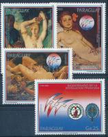 1989 Forradalom, festmény sor 4 értéke, Revolution, painting 4 values of set Mi 4345-4348