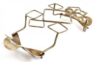 Fém lábastartó, 32×13×6 cm