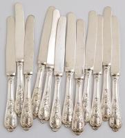 Alpakka evőeszközök, szép állapotban, 50 db