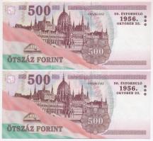 2006. 500Ft "EB" "50. évforduló 1956. október 23." (2x) sorszámkövetők T:I