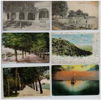 127 db RÉGI és MODERN magyar városképes lap a Balatonról / 127 pre-1945 and modern Hungarian town-view postcards from Lake Balaton