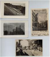 86 db RÉGI fotó képeslap; családi, város és életképes fotók / 86 pre-1945 photo postcards; families,...