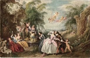 61 db RÉGI művész motívumlap / 61 pre-1945 art motive postcards