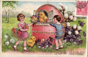 45 db RÉGI üdvözlő képeslap; dombornyomott és litho lapok, sok karácsony / 45 pre-1945 greeting post...