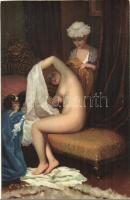 20 db RÉGI enyhén erotikus művészlap / 20 pre-1945 gently erotic art postcards