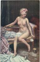 20 db RÉGI enyhén erotikus művészlap / 20 pre-1945 gently erotic art postcards