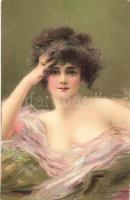 20 db RÉGI enyhén erotikus művészlap / 20 pre-1945 gently erotic art postcards