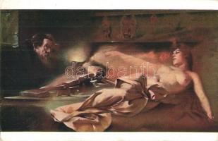 20 db RÉGI enyhén erotikus művészlap / 20 pre-1945 gently erotic art postcards