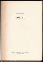 Lelkes István: Kőszeg. Magyar Műemlékek. Bp., 1960, Képzőművészeti Alap Kiadóvállalata. Fekete-fehér...