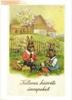 20 db MODERN üdvözlőlap, több Húsvéttal, sok kinyitható lap / 20 modern greeting postcards with many...