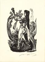 11 db. különböző ex-libris metszet