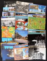 Kb. 100 db MODERN magyar városképes lap / Cca. 100 modern Hungarian town-view postcards