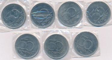 2007. 50Ft Cu-Ni "Római Szerződés" (7x) T:1-,2