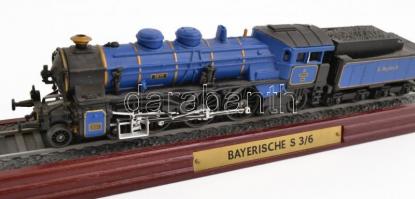 Bayerische S 3/6 vonatmakett, jó állapotban, h: 21 cm
