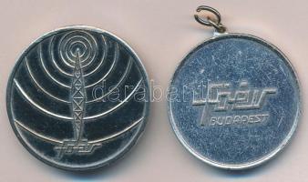 1974. "A Magyar Rádió Futó-Kocogó Verseny" fém emlékérem (40mm) + DN "Budapesti Tanác...
