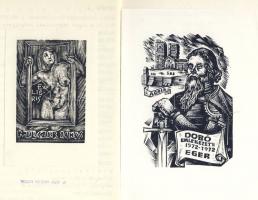 1975 A kisgrafika Barátok Köre egri csoportjának ex-libriseket tartalmazó füzete (100 sorszámozott p...