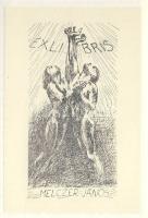 1975 A kisgrafika Barátok Köre egri csoportjának ex-libriseket tartalmazó füzete (100 sorszámozott p...