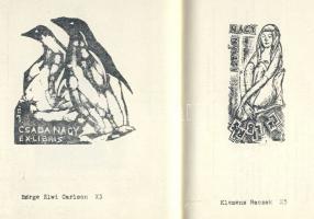 1975 A kisgrafika Barátok Köre egri csoportjának ex-libriseket tartalmazó füzete (100 sorszámozott p...