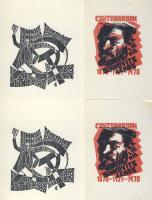 1975 A kisgrafika Barátok Köre egri csoportjának ex-libriseket tartalmazó füzete (100 sorszámozott p...