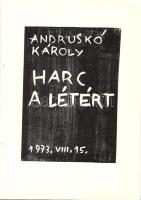 1973 Andruskó Károly (1917-) Harc a létért - 11 metszetet tartalmazó füzet 15x22cm