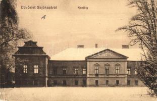 1917 Sajókaza, Radvánszky kastély télen (EK)