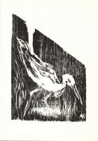 1973 Andruskó Károly (1917-) Harc a létért - 11 metszetet tartalmazó füzet 15x22cm