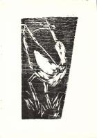 1973 Andruskó Károly (1917-) Harc a létért - 11 metszetet tartalmazó füzet 15x22cm