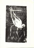 1973 Andruskó Károly (1917-) Harc a létért - 11 metszetet tartalmazó füzet 15x22cm