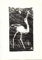 1973 Andruskó Károly (1917-) Harc a létért - 11 metszetet tartalmazó füzet 15x22cm