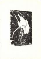 1973 Andruskó Károly (1917-) Harc a létért - 11 metszetet tartalmazó füzet 15x22cm