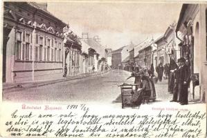1901 Baja, Erzsébet királyné utca, üzletek (r)