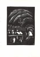 Andruskó Károly (1917-) Tokaji borpincékben - 20 metszetet tartalmazó füzet a művész saját kezű dede...