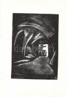 Andruskó Károly (1917-) Tokaji borpincékben - 20 metszetet tartalmazó füzet a művész saját kezű dede...