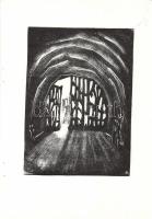 Andruskó Károly (1917-) Tokaji borpincékben - 20 metszetet tartalmazó füzet a művész saját kezű dede...